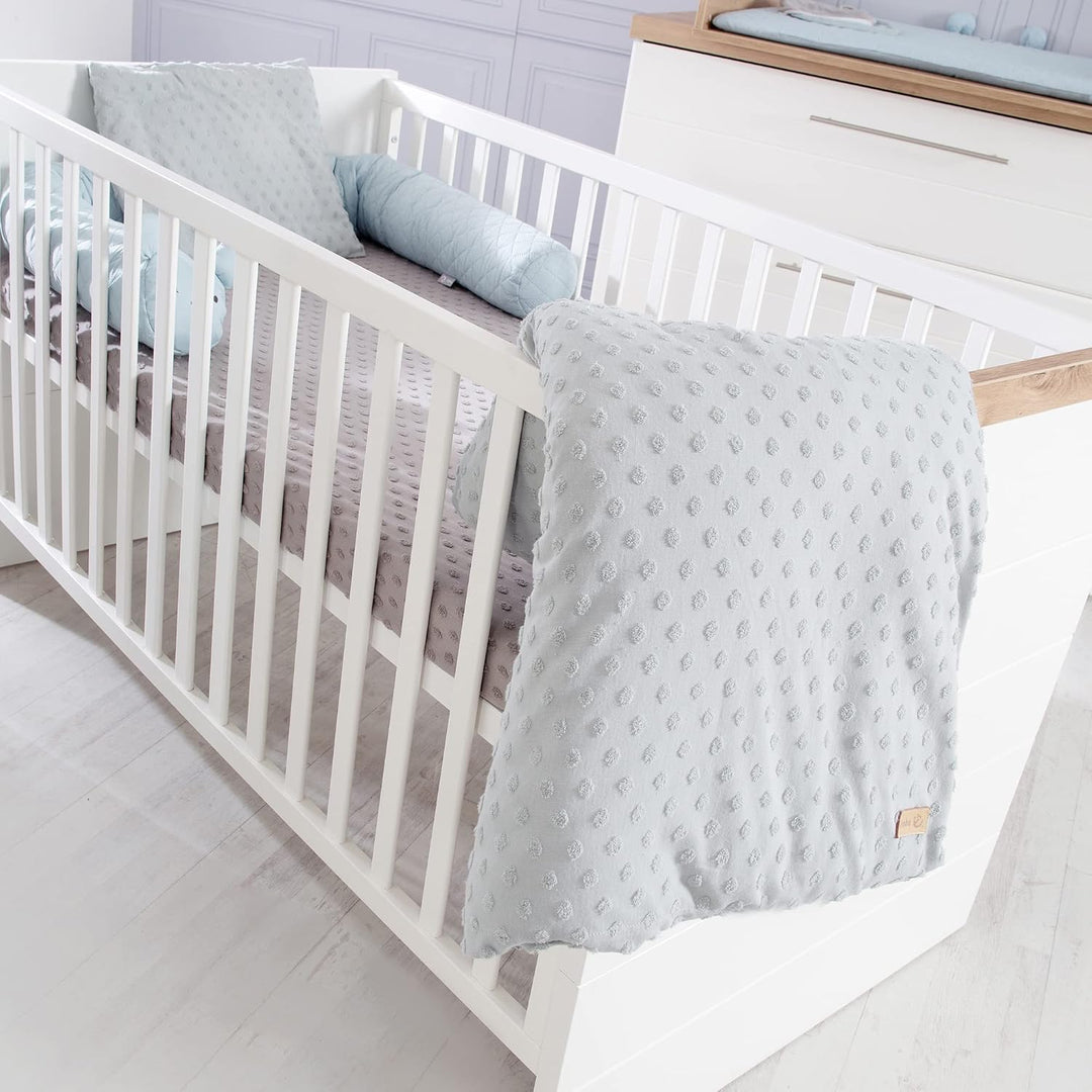 roba Babyzimmer‚ Nele‘ 2-teilig, inkl. Kombi-Kinderbett 70 x 140 cm, Wickelkommode breit Kinderzimme