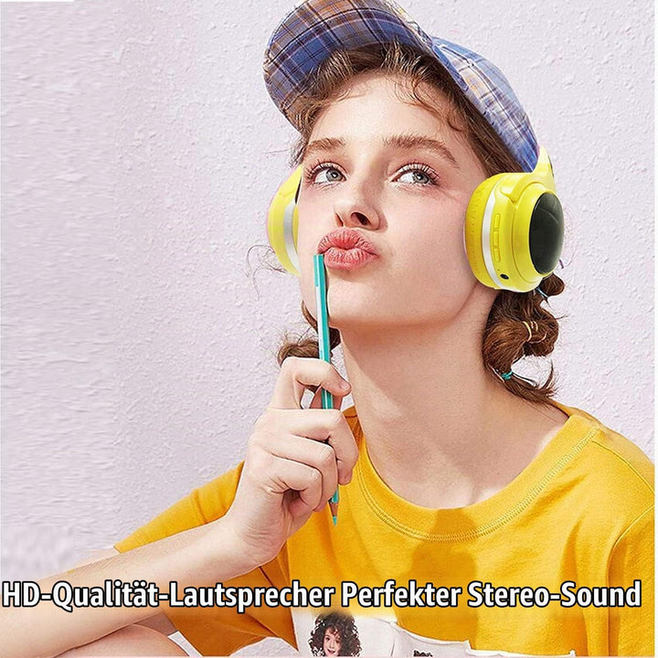 SVYHUOK Bluetooth Kabellos Kopfhörer Kinder für Jungen, Mädchen, Over Ear Kinderkopfhörer mit Gebaut