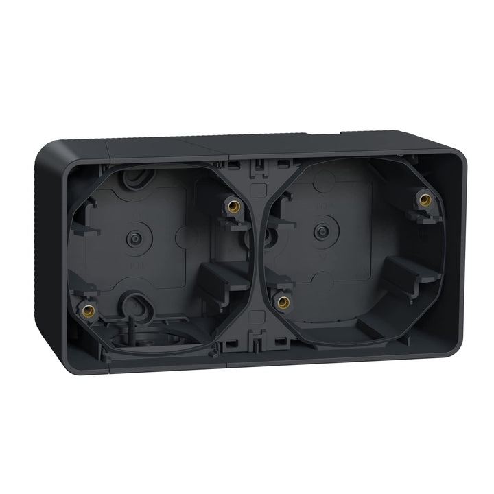 Schneider Electric Mureva Styl Hohlwanddose, 2-fach, 76mm, 54mm, 54mm, 147mm, Grau