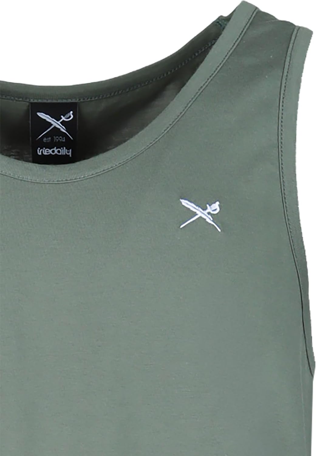 IRIEDAILY Herren Tank Top MINI Flag Bio-Baumwolle Regular Fit S Jungle Green, S Jungle Green