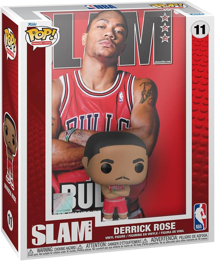 Funko Pop! NBA Cover: Slam - Derrick Rose - NBA + Slam Magazine - Vinyl-Sammelfigur - Geschenkidee -