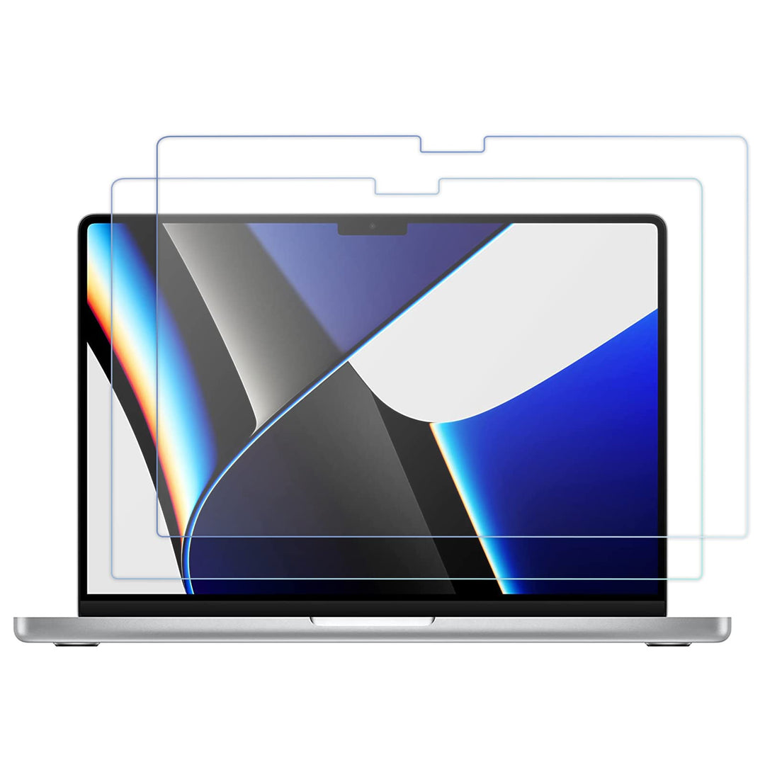 ProCase 2 Stück Schutzfolie für MacBook Pro 14.2" 2024 (M4) A3112/A3185/A3401, 9H Gehärtetes Glas fü