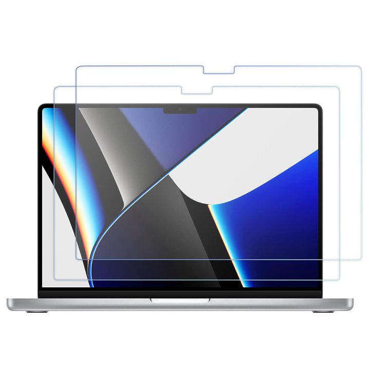 ProCase 2 Stück Schutzfolie für MacBook Pro 14.2" 2024 (M4) A3112/A3185/A3401, 9H Gehärtetes Glas fü