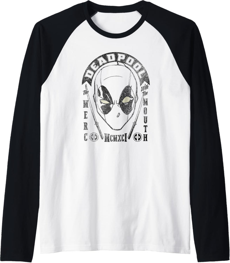 Marvel Deadpool Merc With Mouth 1991 Raglan