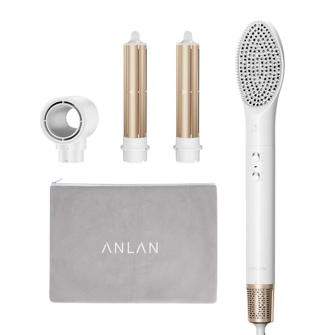 ANLAN 4 in 1 Föhnbürste MultiStyle Haarstyling Geräte Air Styler with Haartrockner, Glättbürste, Loc