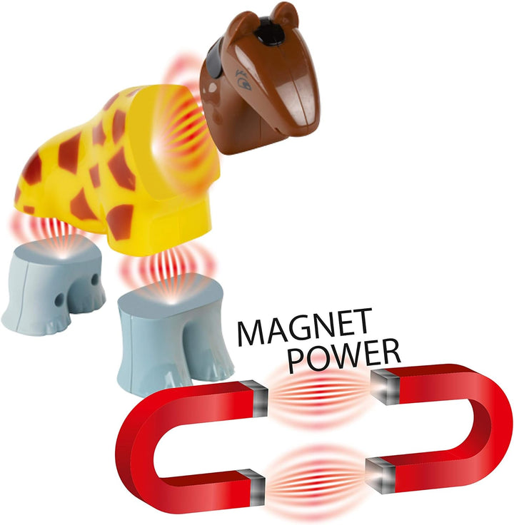 Klein Theo 71 Funny Puzzle Magnettierpuzzle im Beutel, 4 Tiere | Puzzleteile Werden mit Magneten ver