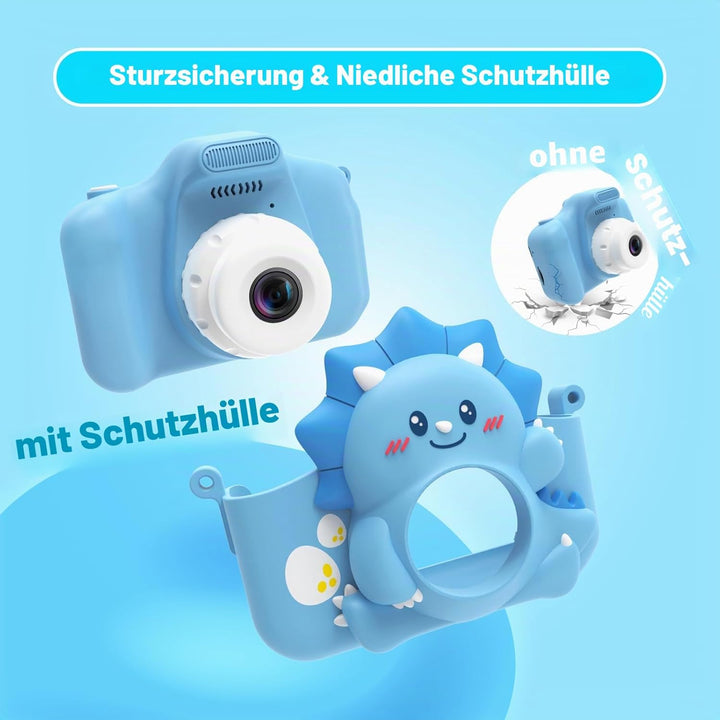 Kinderkamera, HiMont Digitalkamera Kinder mit 32GB SD-Karte & 2.0”-Bildschirm, 1080P Kinder Kamera &