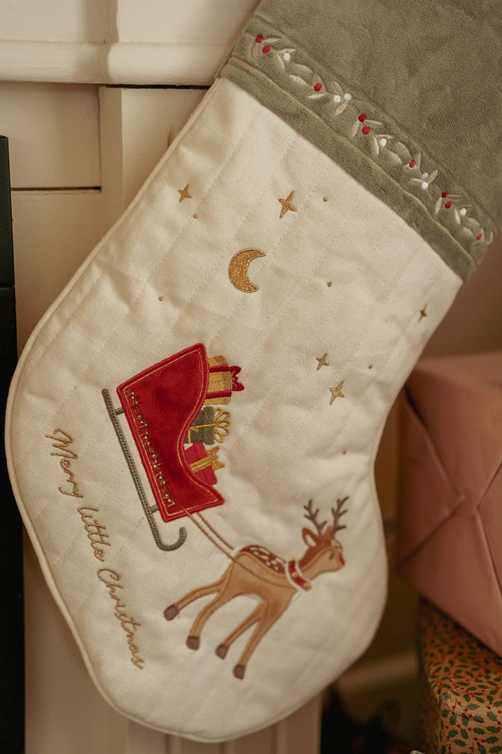 Little Dutch Weihnachtsstrumpf Nikolausstrumpf Nikolausstiefel zum Befüllen und Aufhängen XL - Weihn