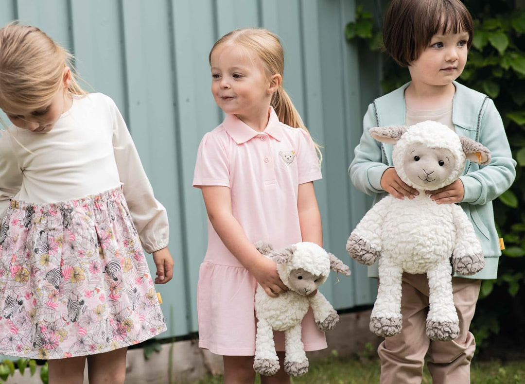 Steiff 067099 Lita Lamm - 45 cm - Kuscheltier - Weiss/braungrau
