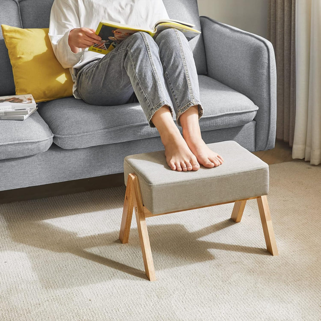 YMYNY Fusshocker, Ottoman klein, Schuhe Wechselhocker, Hilfsfusshocker, Typ A Moderner Stabiler Holz