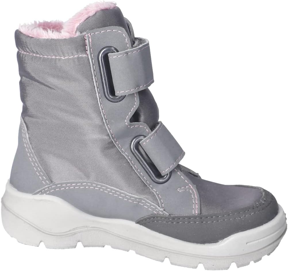 RICOSTA Mädchen Winterstiefel LAIZA | Kinder Boots | WMS:Mittel | RicostaTEX 27 EU Grau 460, 27 EU G