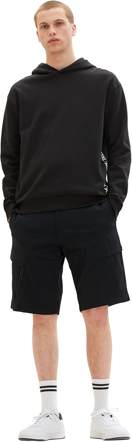 TOM TAILOR Denim Herren Relaxed Fit Cargo Shorts XS 29999 - Black, XS 29999 - Black