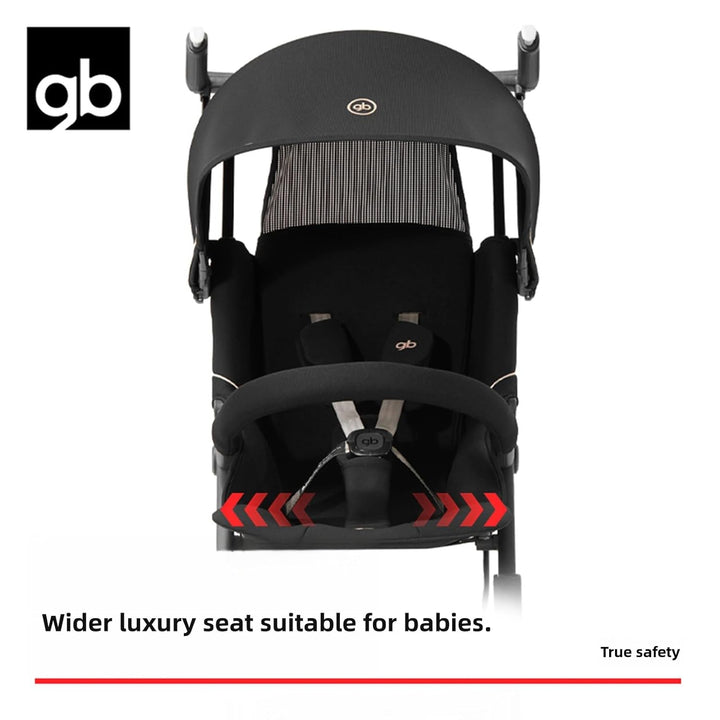gb Pockit+ All-Terrain, Ultrakompakter, leichter Reisebuggy für Babys und Kleinkinder, Handgepäck-ta