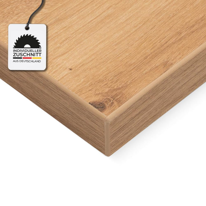 Spanplatte nach Mass - 3,8 cm stark, melaminbeschichtet, mit ABS-Kante - Made in Germany - für Möbel