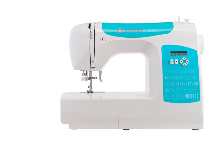 Singer C5205 Nähmaschine, weiss/blau Weiss, Türkisblau, Weiss, Türkisblau