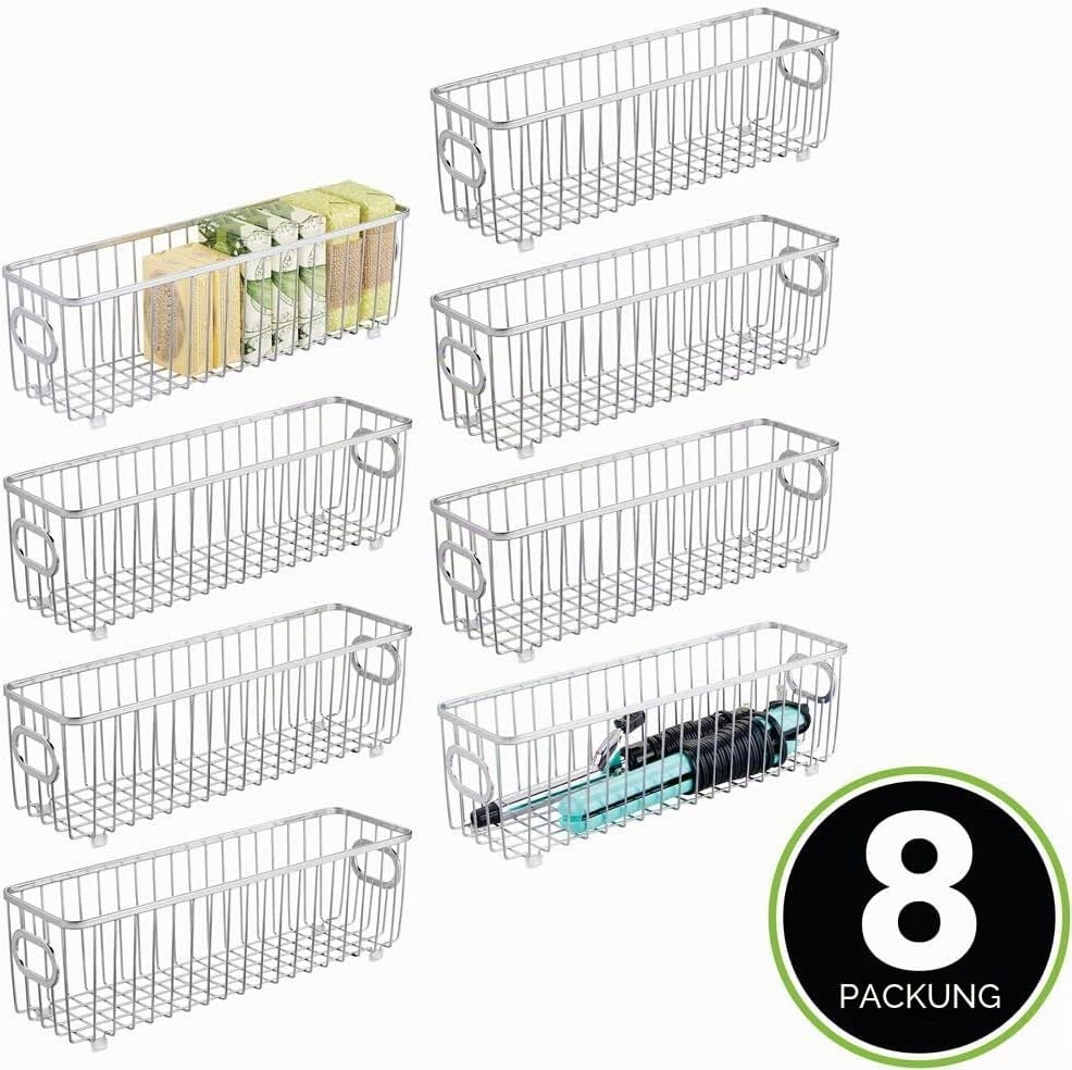 mDesign Bad Aufbewahrung – Badezimmer Organizer für die Aufbewahrung von Make-up und anderen Badarti