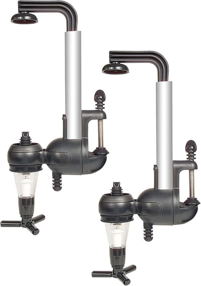 infactory Schnapsportionierer Wand: 2er-Set Flaschenhalter mit Portionierer für 3 cl (Flaschenhalter