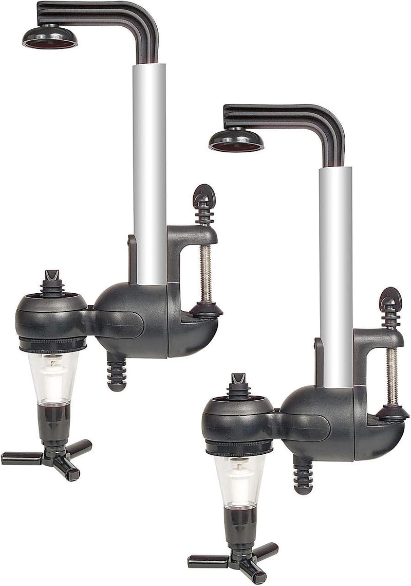 infactory Schnapsportionierer Wand: 2er-Set Flaschenhalter mit Portionierer für 3 cl (Flaschenhalter