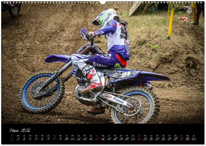 Motocross Racing 2026 (hochwertiger Premium Wandkalender 2026 DIN A2 quer), Kunstdruck in Hochglanz: