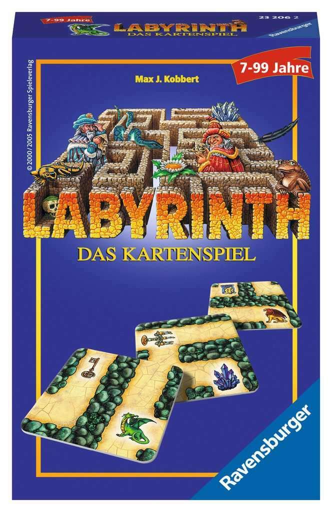 Ravensburger 23206 - Labyrinth - Das Kartenspiel , Mitbringspiel für 2-6 Spieler, Legespiel ab 7 Jah