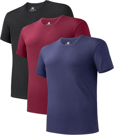 DAVID ARCHY Herren Unterhemd 2/3/5er Pack Atmungsaktive Business Unterhemd T-Shirts Weich Kurzarm Sh