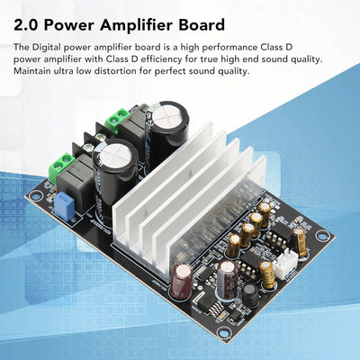 TPA3255 Digitale Verstärkerplatine, 300 W Klasse D Digitale Audio Verstärkerplatine, DC 24 V-48 V Ho