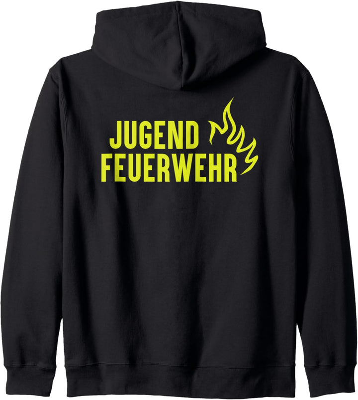Jugendfeuerwehr Schriftzug auf dem Rücken - Feuerwehr Kapuzenjacke