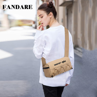 FANDARE Umhängetasche Damen Fitnessstudio-Tasche Herren Messenger Bag Schultertasche Damentasche Wee