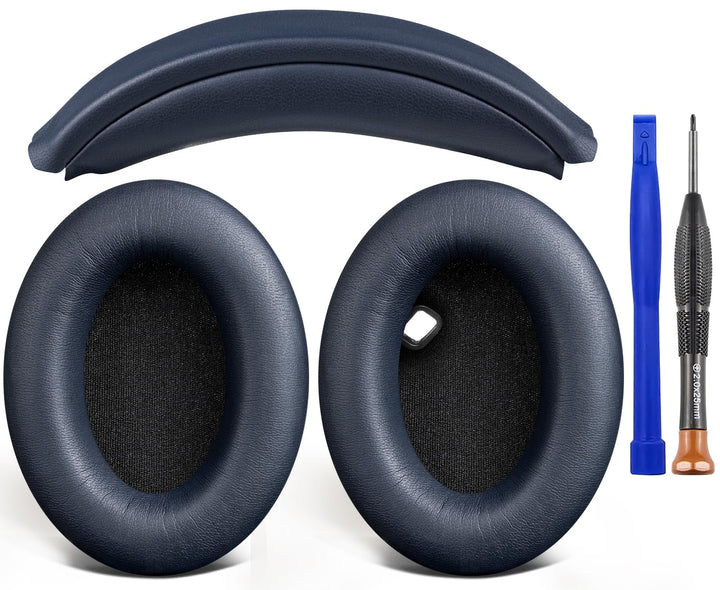 SOULWIT Ohrpolster Polster + Kopfband Stirnband Headband, Ersatz kit für Sony WH-1000XM4 (WH1000XM4)