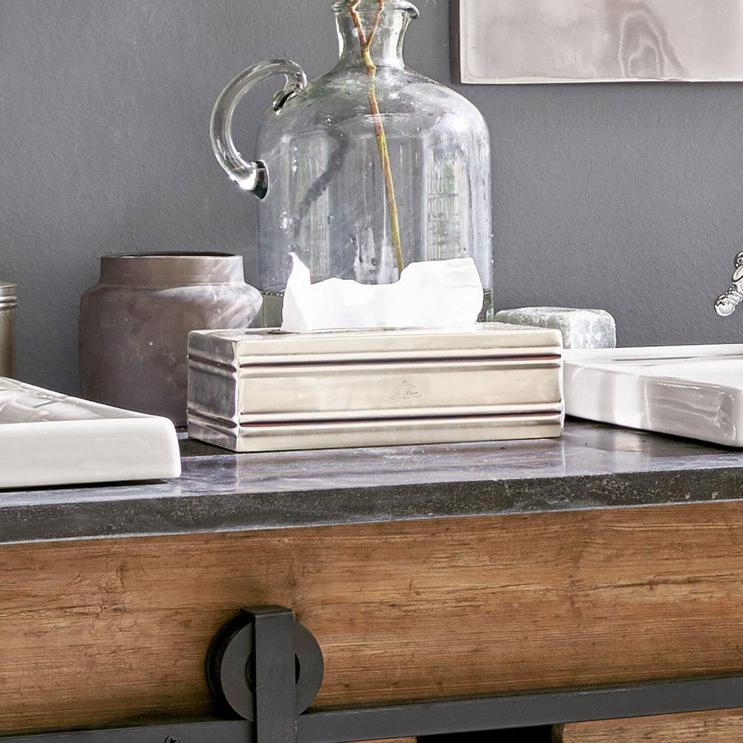 LOBERON® Taschentuchbox Suzette, mit filigraner Gravur und Zierrillen, klassisch Elegantes Design, B