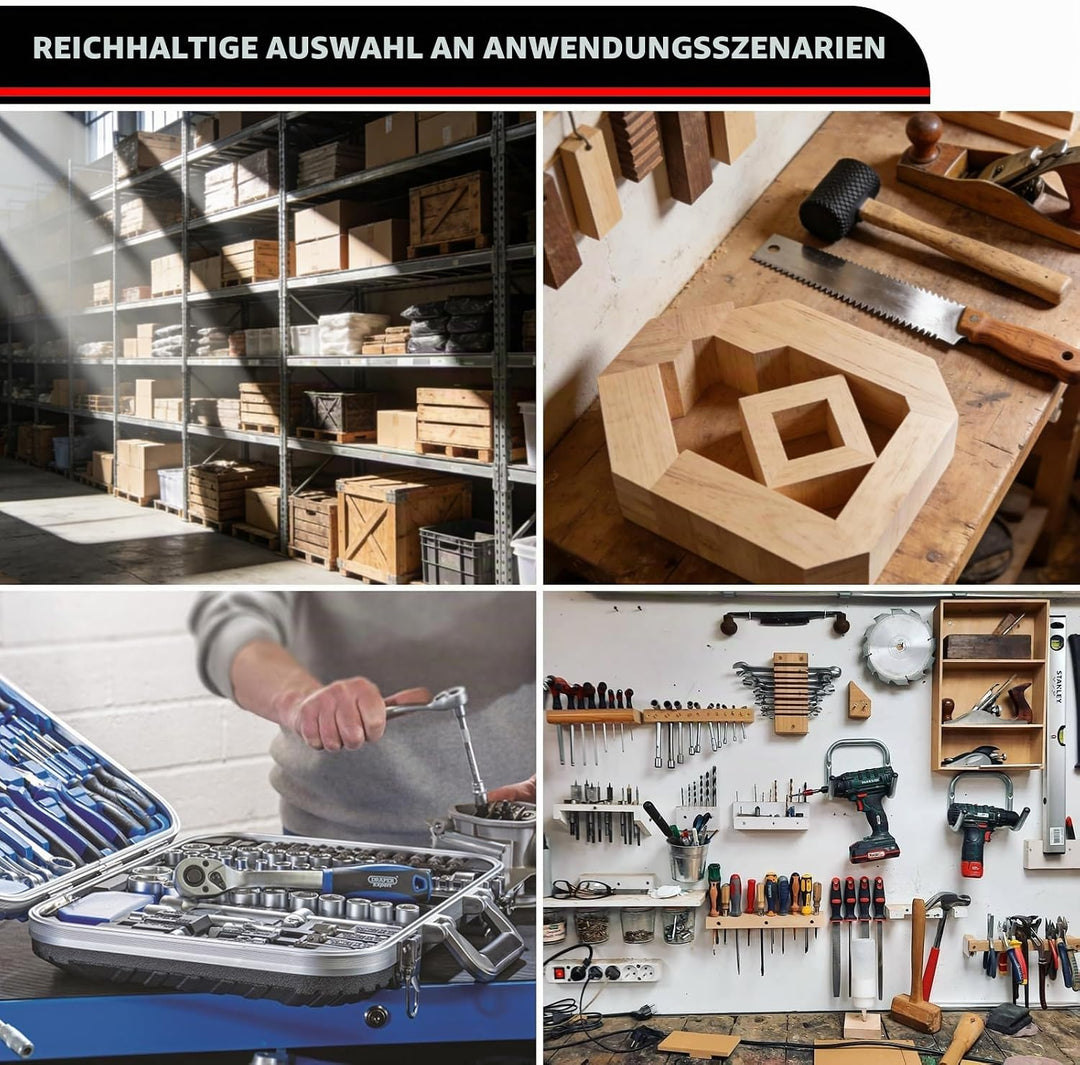 Werkzeugeinlage, Hartschaumplatte 8er-Pack mit Schaumstoff Cutter Cut Precision Defined Werkzeugkist