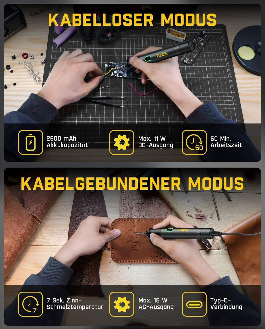 Fanttik T1 Max Präzisions Lötkolben Set & Fanttik A10 Pro 2-in-1 Digitales Laser Entfernungsmesser