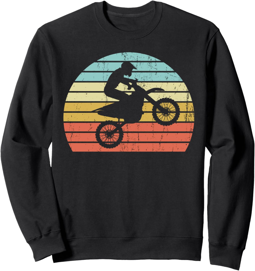 Vintage Motocross Dirt Bike Rider Retro Motocross Geschenk Sweatshirt