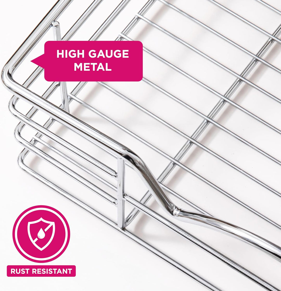 HOLDN’ STORAGE Ausziehbarer Schrank-Organizer – 12,7 cm hohe ausziehbare Schubladen für Küchenschrän