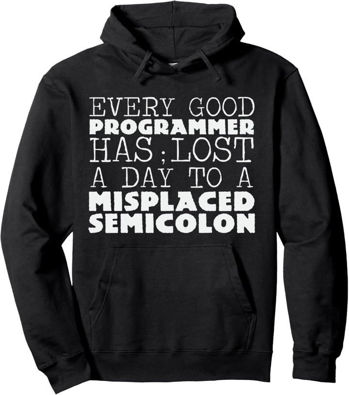 Informatiker Spruch Joke Coder Semikolon Witz Programmierer Pullover Hoodie