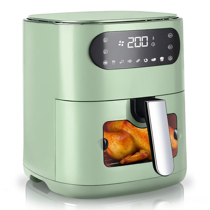 Citybee Airfryer Heissluftfritteuse 6L Sichtfenster - 7 Garprogramme 11 Funktionen Leise Heissluftfr
