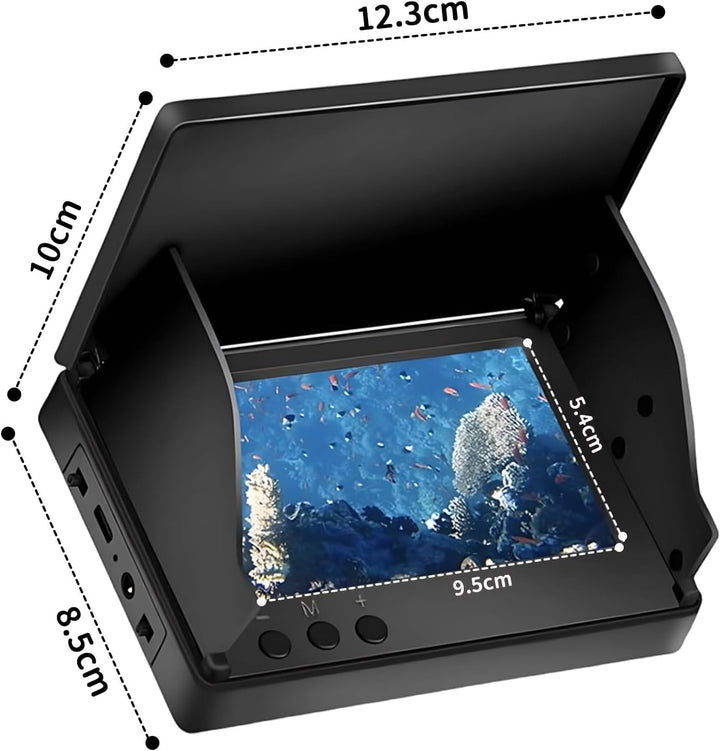 Unterwasserkamera Angeln Fishfinder, Fish Finder Kamera mit 4.3 Zoll IPS Display und 30m Kabel, Wass