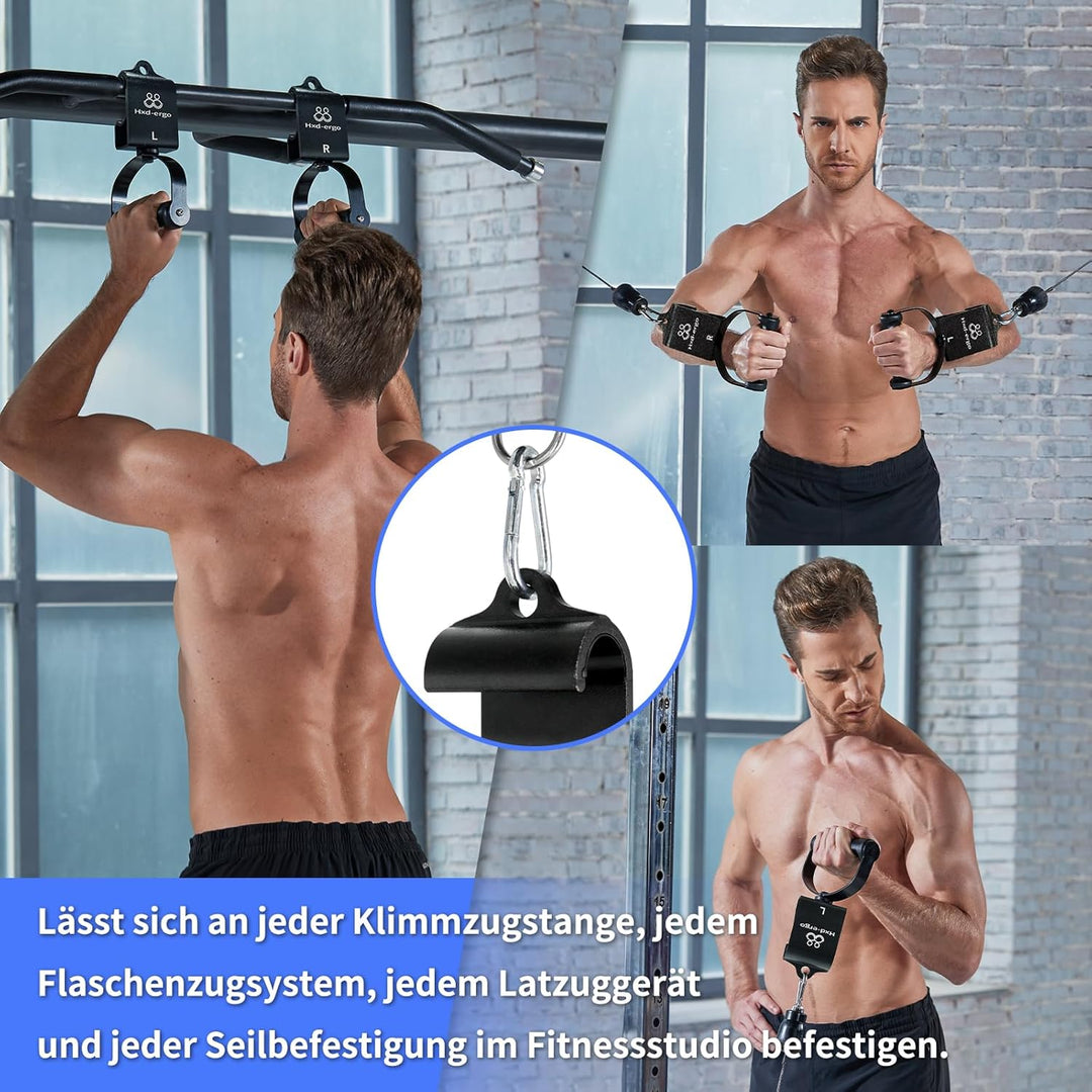 HXD-ERGO Klimmzuggriffe Rotierbar Klimmzugstange Türrahmen Klimmzug Fitness Griffe Accessoires für W