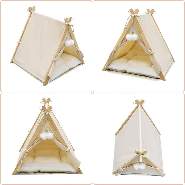 Haustier-Tipi, Hundezelt, Katzen- und Hunde-Tipi-Bett, Haus, Haustier-Zelt für den Innenbereich, Hau
