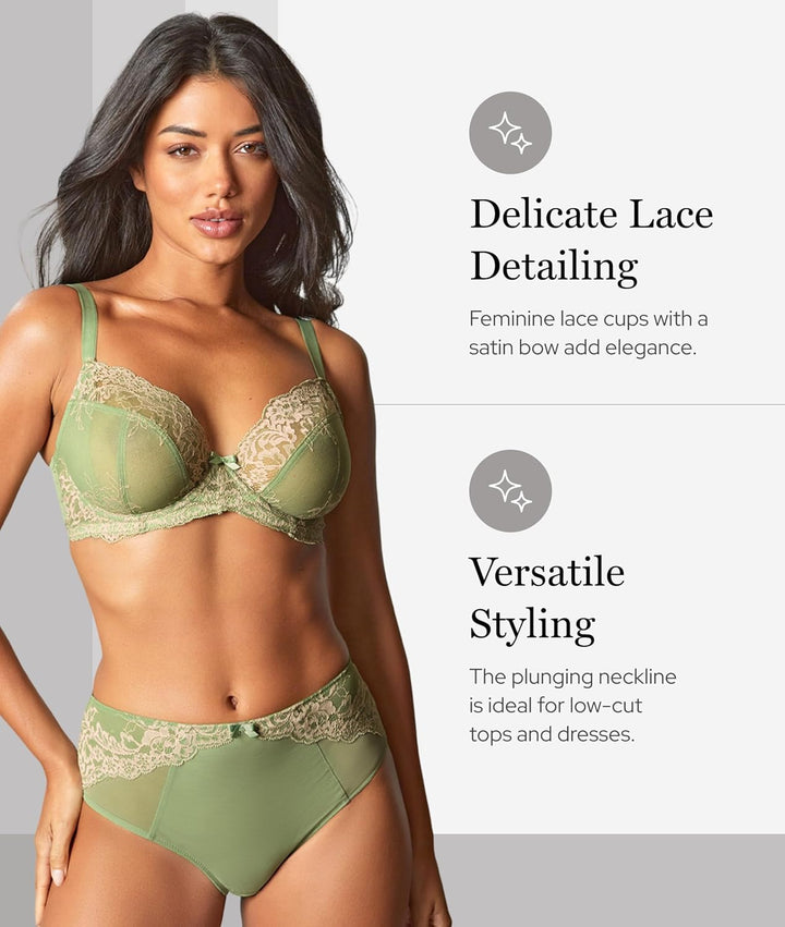 Panache Damen AVA BH, Undurchsichtige 60F Schwarz, 60F Schwarz