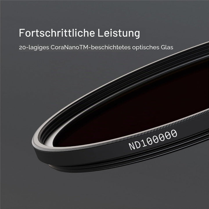 Urth 72 mm ND100000 (16,6-Stopp) Solarfilter (Plus) — 20-fache Nanobeschichtung, Ultra-schlank, Extr
