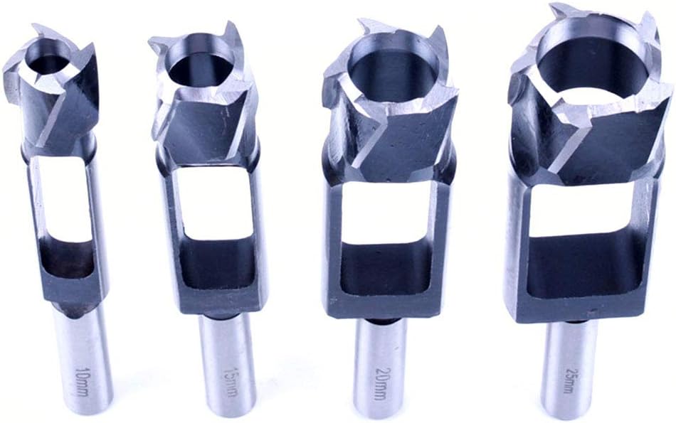 tooloflife Holzstopfenschneider, 13 mm 1/2 Zoll Schaft, Durchmesser 8 mm 10 mm 12 mm 14 mm 15 mm 16