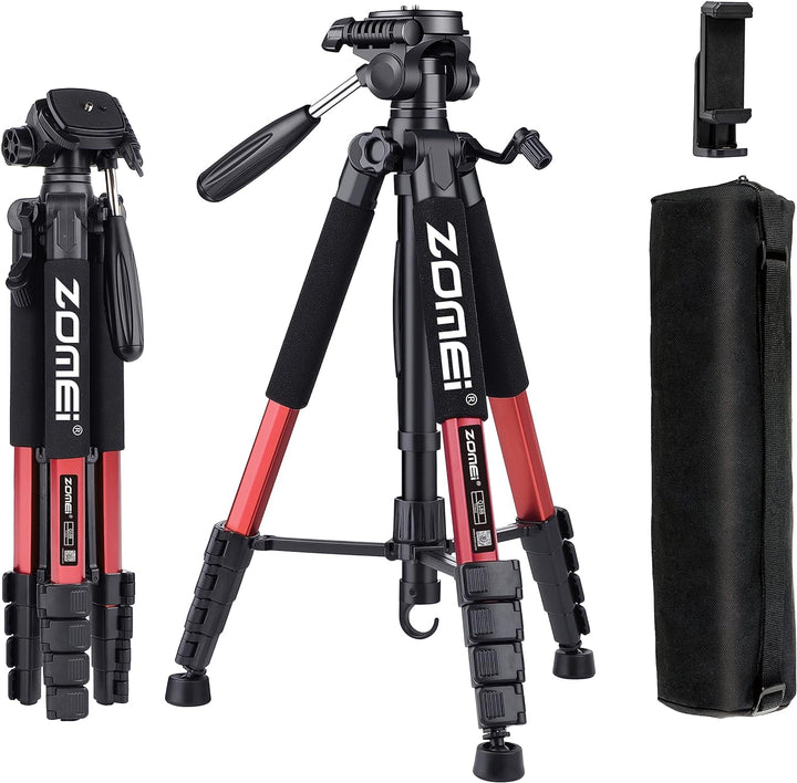 ZOMEi 188cm Stativ Heavy Duty Tall Tripod Stand, Professional Travel Video Tripod Kompatibel mit DSL