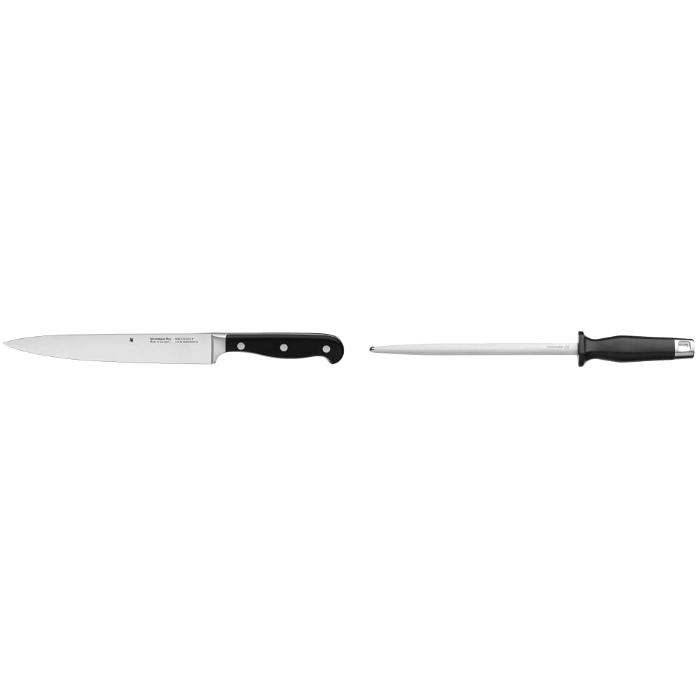 WMF Spitzenklasse Plus Fleischmesser 32,5 cm, Performance Cut, Spezialklingenstahl, Klinge 20 cm &amp; S