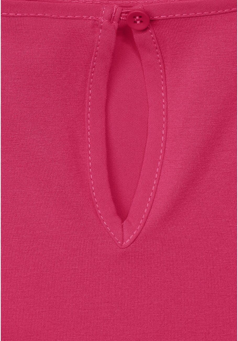 Street ONE Damen T-Shirt 3/4 Arm 40 Coral Blossom, 40 Coral Blossom