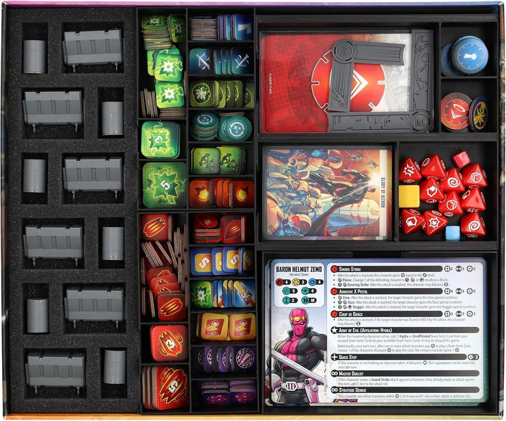 Feldherr Organizer + Schaumstoff Insert kompatibel mit Marvel: Crisis Protocol - Die Mächtigsten der