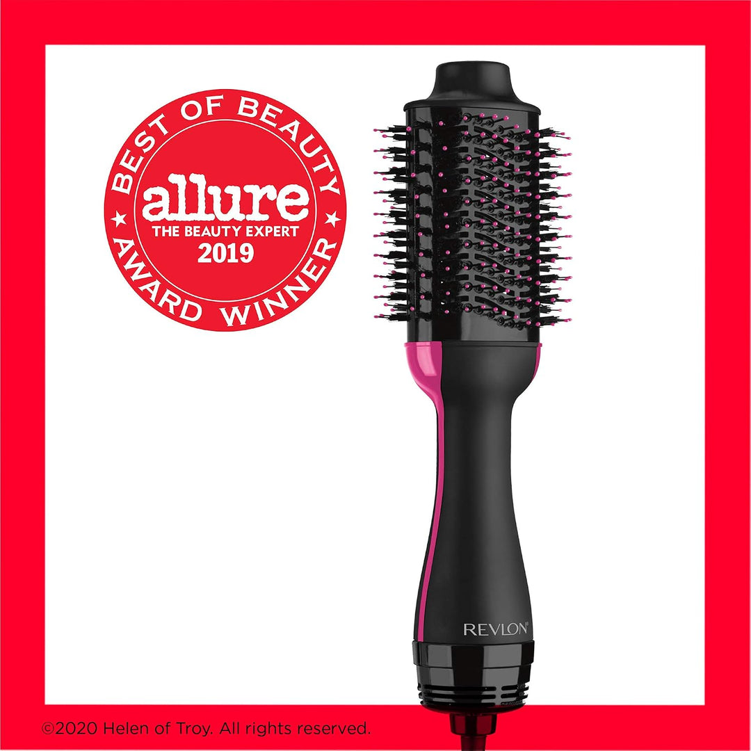 BaByliss Big Hair Dual Rotierende Warmluftbürste, mit Ionen-Technologie, 2 Aufsätze, Champagner, AS9