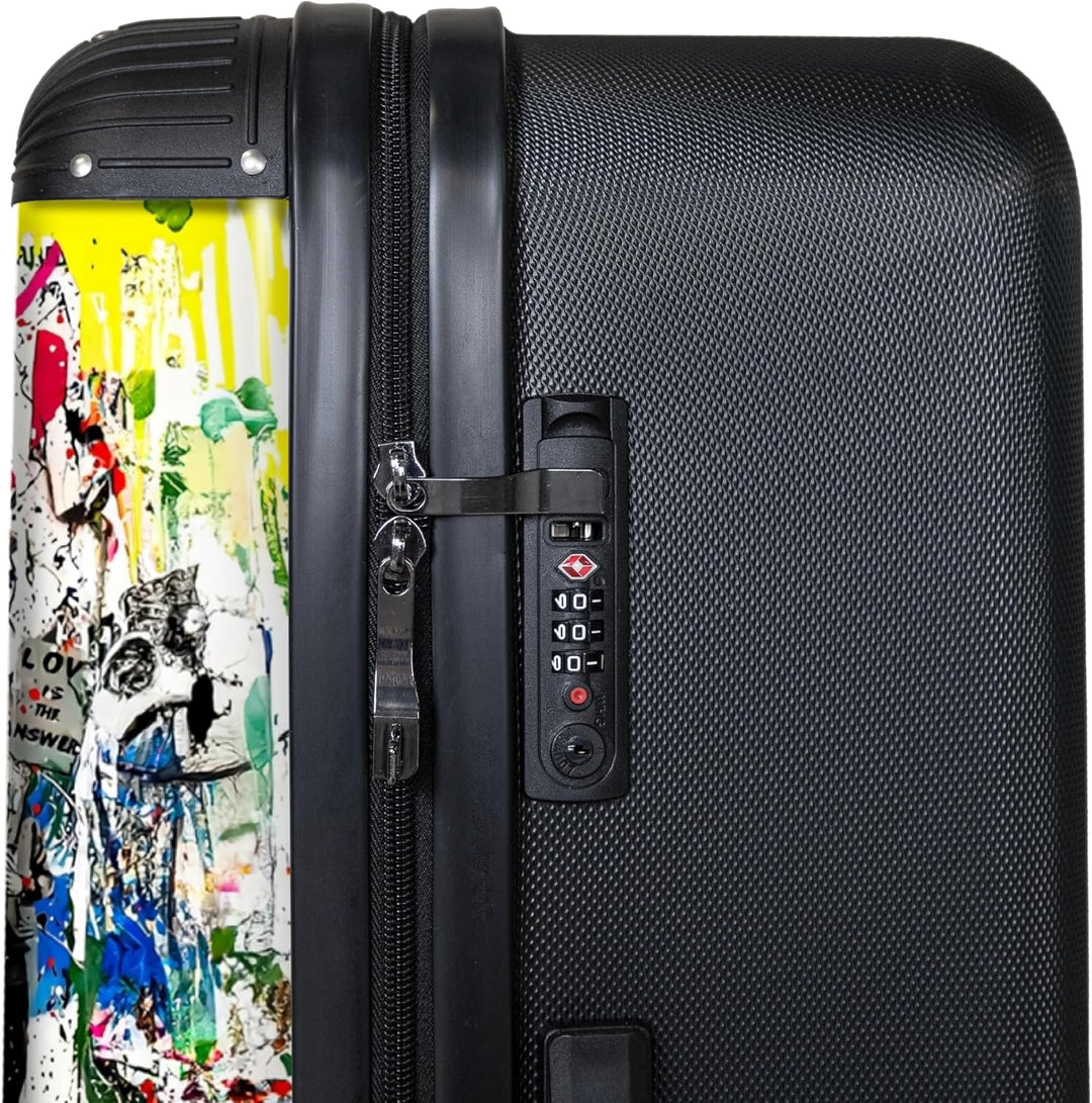 Koffer XL Gross 77x51.5x28 cm Reisekoffer mit Rollen Leicht Trolley grosser Hartschalenkoffer Rollko
