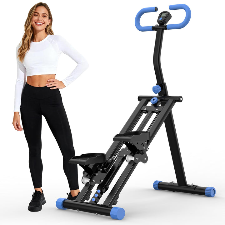 Stair Stepper, Treppenmeister für Zuhause mit 3 Stufen Widerstand, Foldbares Vertical Climber Maschi