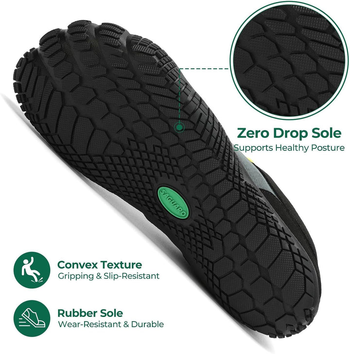 SAGUARO Herren Damen Barfussschuhe - Atmungsaktiv rutschfest Barfussschuhe - mit Breite Zehenbox und